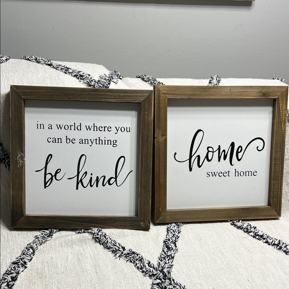 Rustic Brown Wooden Frame Home Accents